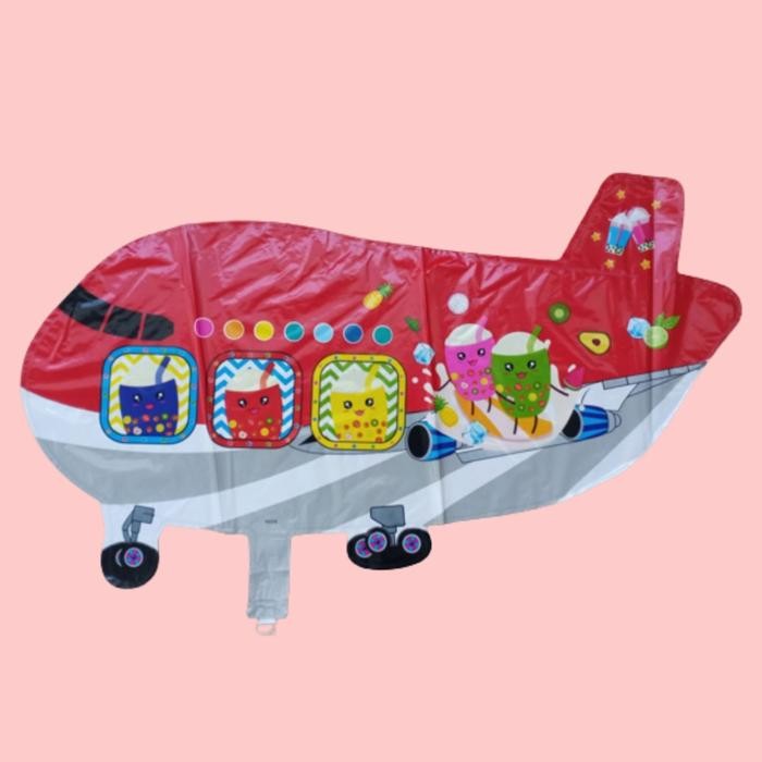 1PACK PESAWAT BOBA (BALON GAS/FOIL/TERBANG/KARAKTER ) PESAWAT BOBA