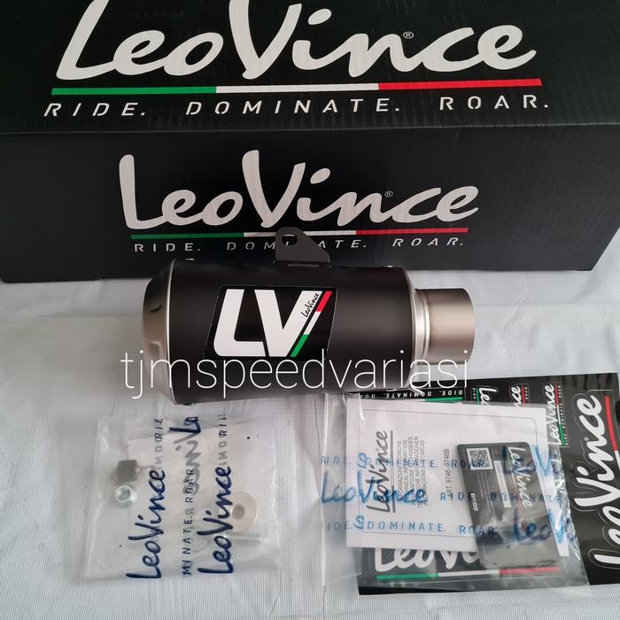 KNALPOT LEOVINCE LV10 BLACK SILENCER ONLY ORI ITALY ZX25R NINJA250 CBR