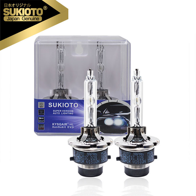 2PCS GENUINE SUKIOTO Fast Bright 35W 55W D2S D2R D4S D4R Xenon HID