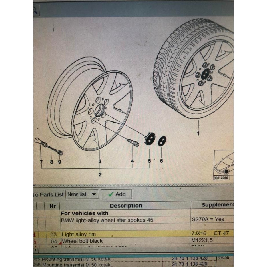 VELG RING 16 BMW E36, E46 star spoke