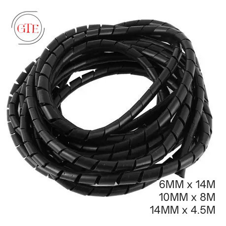 BERKUALITAS Spiral Kabel Listrik Spiral Pembungkus Pelindung Kabel Listrik/Selang Pelindung Kabel
