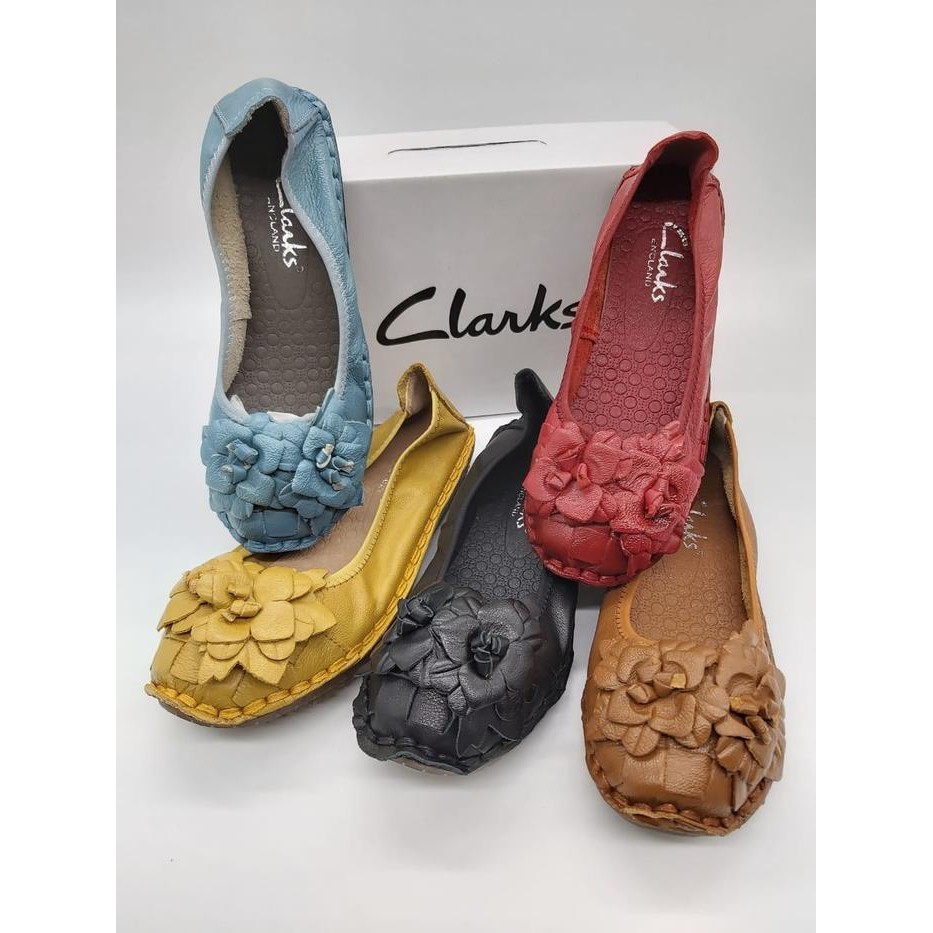 Clarks Hydrangea Genuine Leather Women'S Flat Shoes