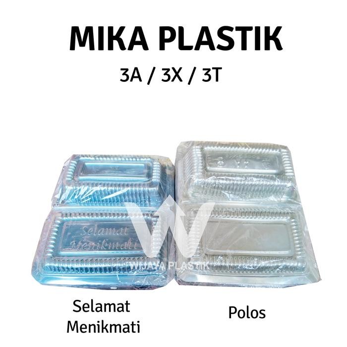 BelanjaHemARt- Mika Kue ( 3 A/L/K/T/X ) ---100Pcs @Pack K3 3K 3A 3T 3X Selamat Menikmati Polos Lux A