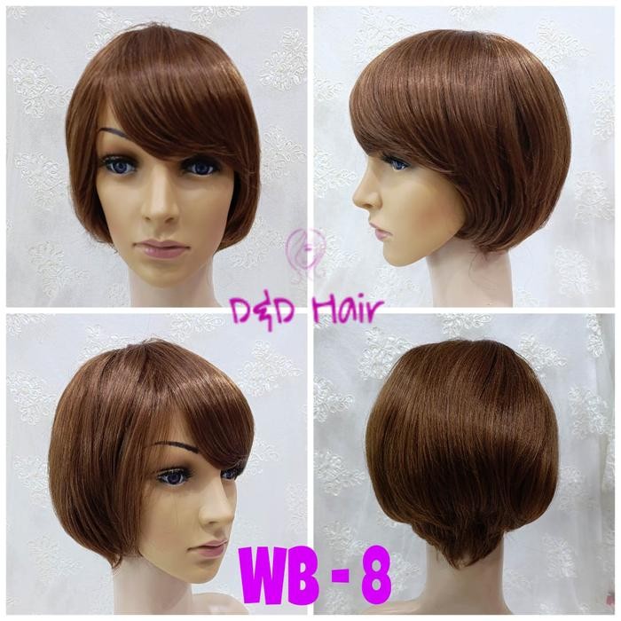 Wig Rambut - Wig Wanita - Half Lace Wig Dan Front Lace Wig - Wig Warna