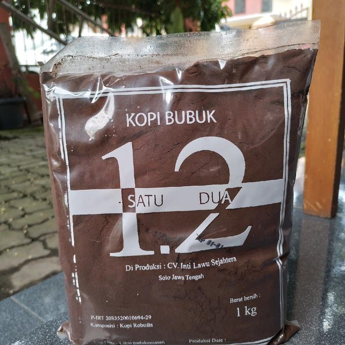 PROMO !! Kopi Bubuk Hitam Satu Dua 1kg Coffee Robusta