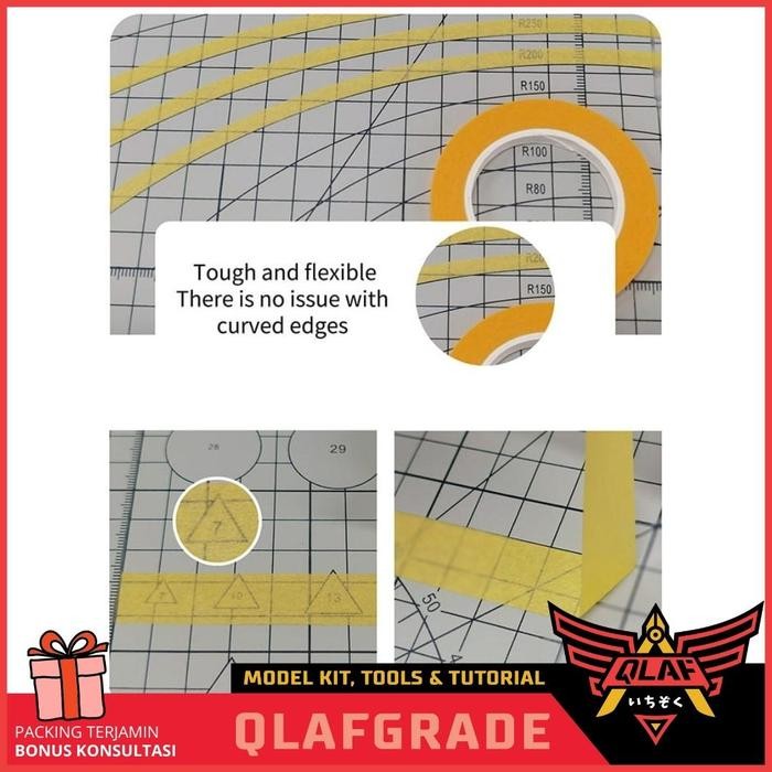 AnakPastiSuka- Masking Tape 3Mm Dspiae Cat Gundam Model Kit Airbrush Hand Brush