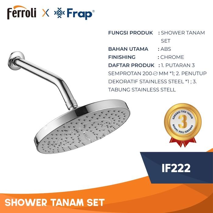ASLI Ferroli Frap Shower Ta / Shower Dinding / W Shower Frap IF222 READY STOCK