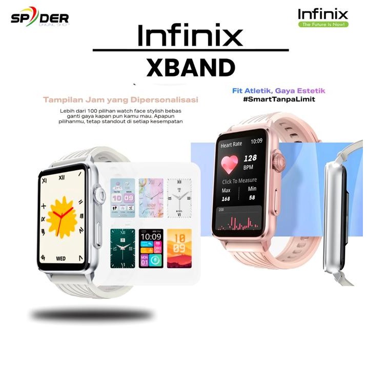 INFINIX SMARTWATCH XBAND XW4B SILVER ( 1.57 Inch Full Touch HD - Battery 230 mAh )