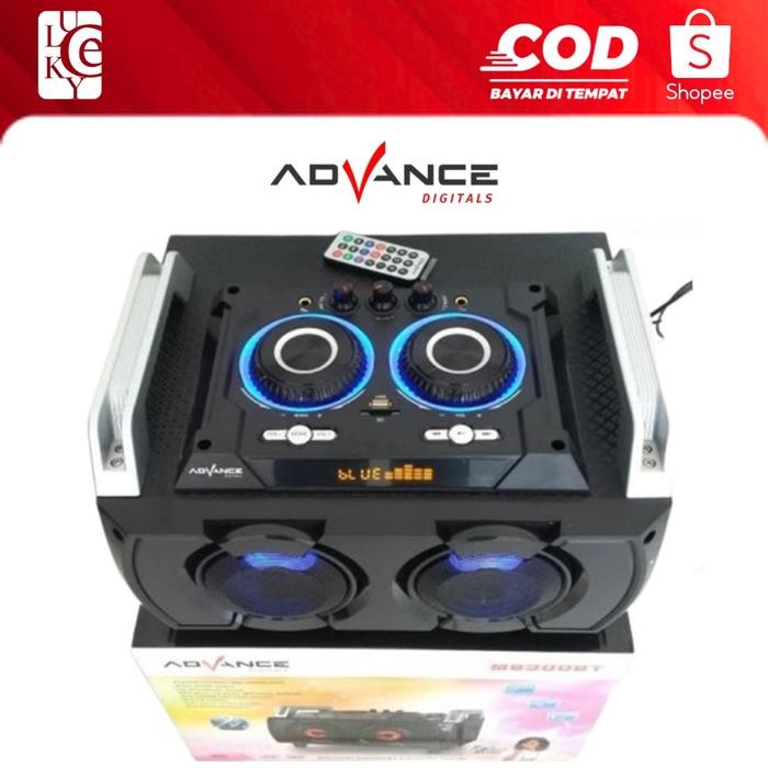 Speaker Bluetooth Advance M8300BT Hi Fi Speaker Karaoke Support AUX USB Micro SD