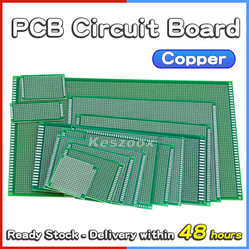Keszoox Prototype Board PCB Board Kit 3x7/5x7/7x9/8x12/9x15 Single Double Sided Prototype DIY Univer