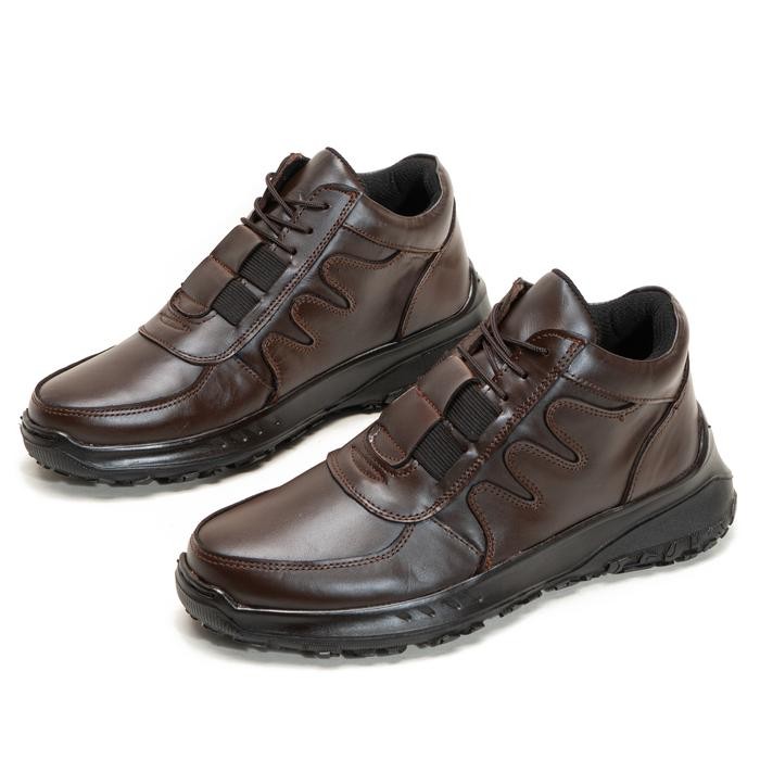 dapi Sepatu Pria Sneakers Kulit Asli Sneakers High Kelra Casual 201