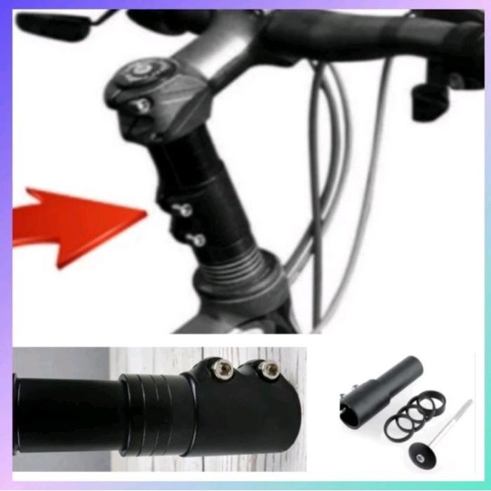Polygon Bicycle - Peninggi Fork Extender Stang Sepeda Mtb Aluminium Road Bike Fork Extender