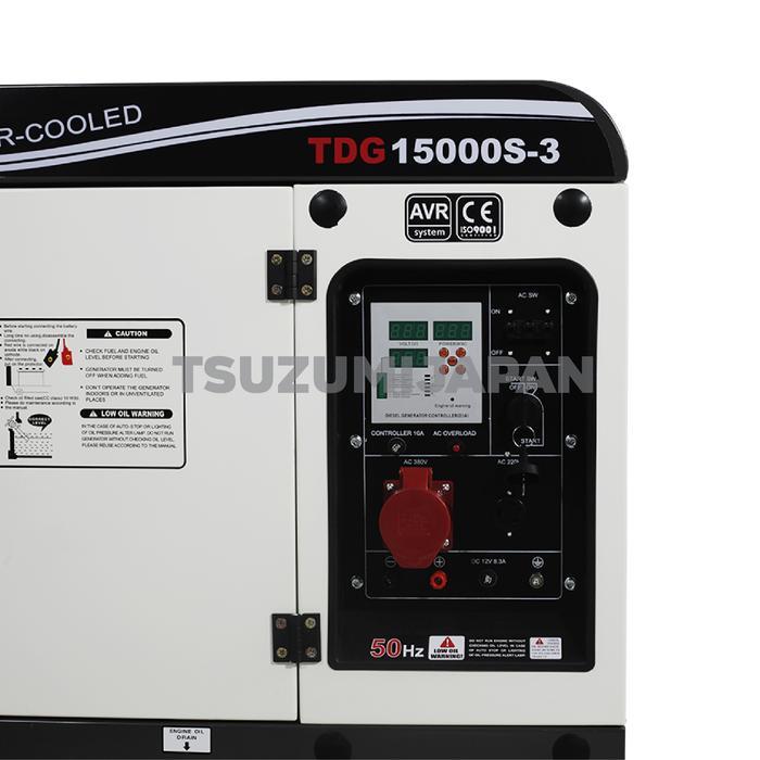 Genset Silent 15 KVA 3 Phase TDG 15000S-3 Tsuzumi Diesel