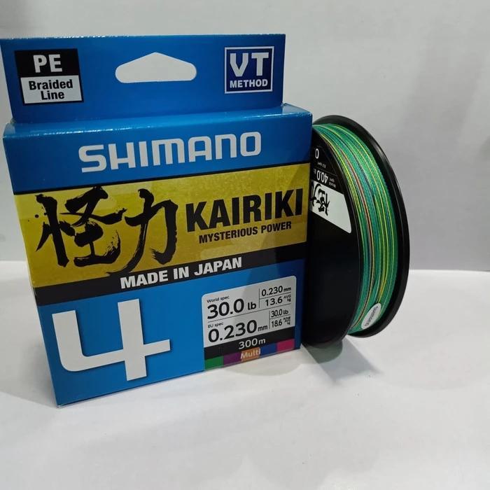 SENAR PE SHIMANO KAIRIKI 30LBS X4 300M MULTICOLOUR