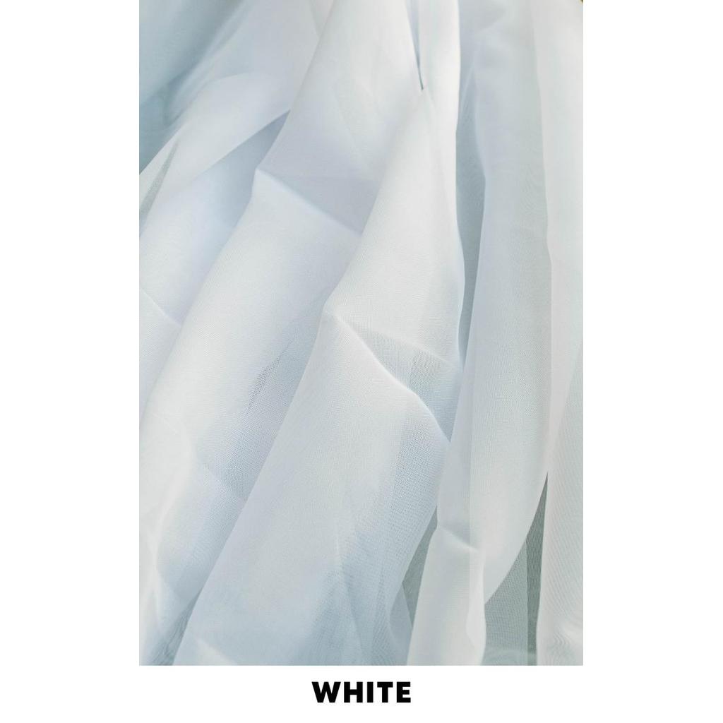 Kain Bahan Dalaman Gorden Curtain Vitrage/Vitrace VOILE Fabric - Putih/White