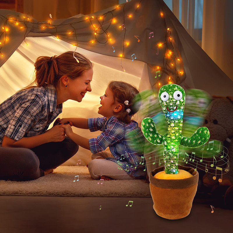 Kids Dancing Talking Cactus Toys Interactive Talking Sunny Cactus Electronic Plush Toy Home