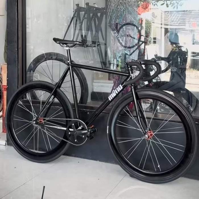 Fixie MVND fullbike fork klasik by FixFix - Black, Tanpa Rem