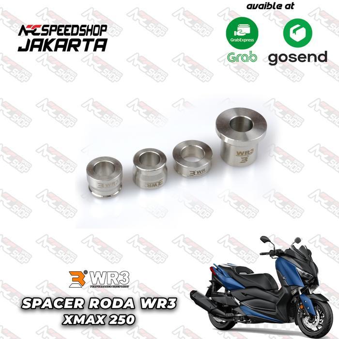 Baut Spacer Roda WR3 Yamaha XMAX 250 - Silver