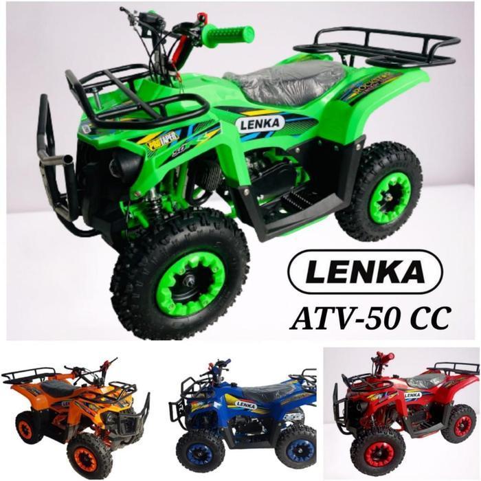 Lenka Motor ATV Tracker Sport Mesin 2 Tak 50 CC Mainan Motor ATV