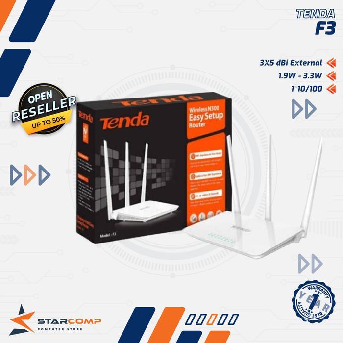 Wireless Router Tenda F3 300Mbps 3Xantenna 5Dbi