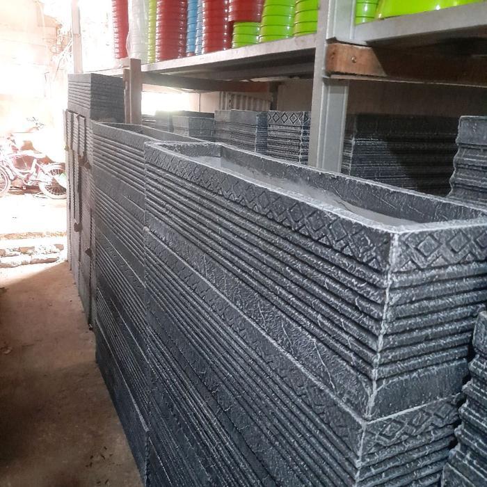 Pot panjang coran 50cm - pot panjang minimalis 50cm