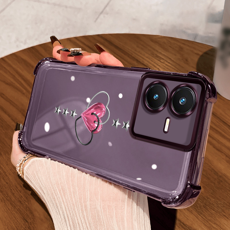 Casing Hp untuk VIVO Y22 Y22s Case Cinta mengunci keberuntungan Kasing gaya Limited Cesing Airbag Ke