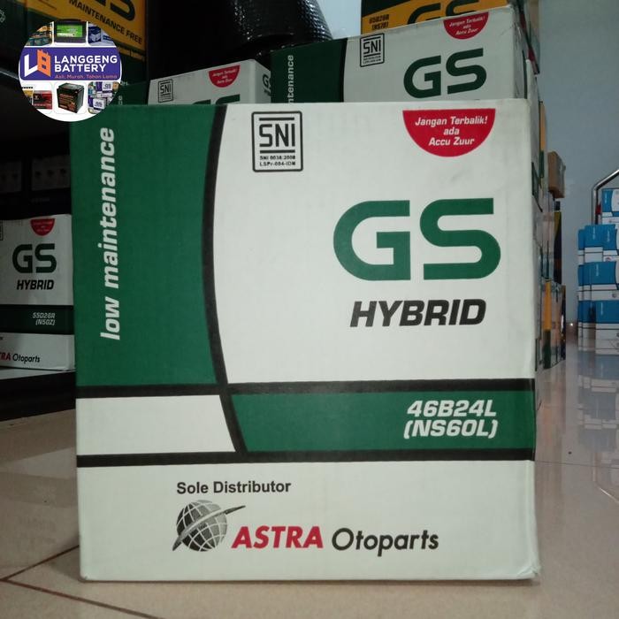 Aki Mobil Nissan Evalia, Grand Livina Gs Astra Hybrid Ns60L Aki Basah