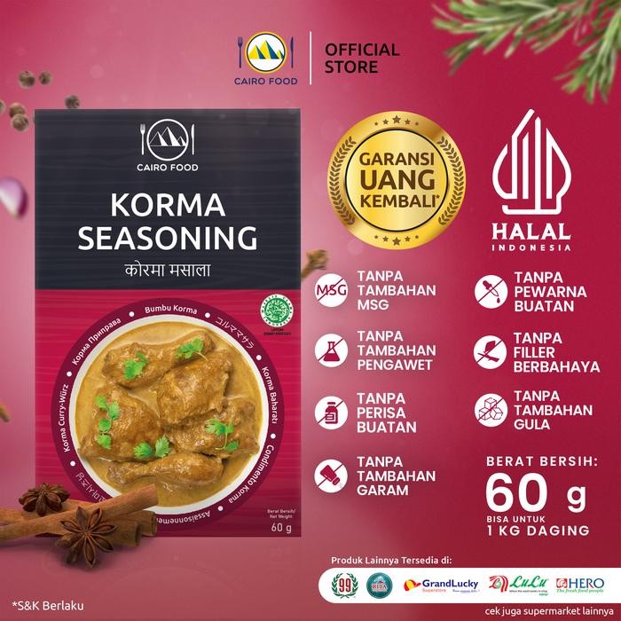 

Stok Baru Korma Seasoning- Cairo Food