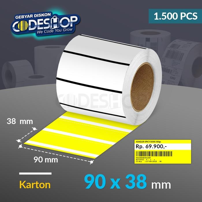 

Hangtag Baju Harga Karton 90 X 38 Mm Blackmark Price Tag 1500 Pcs