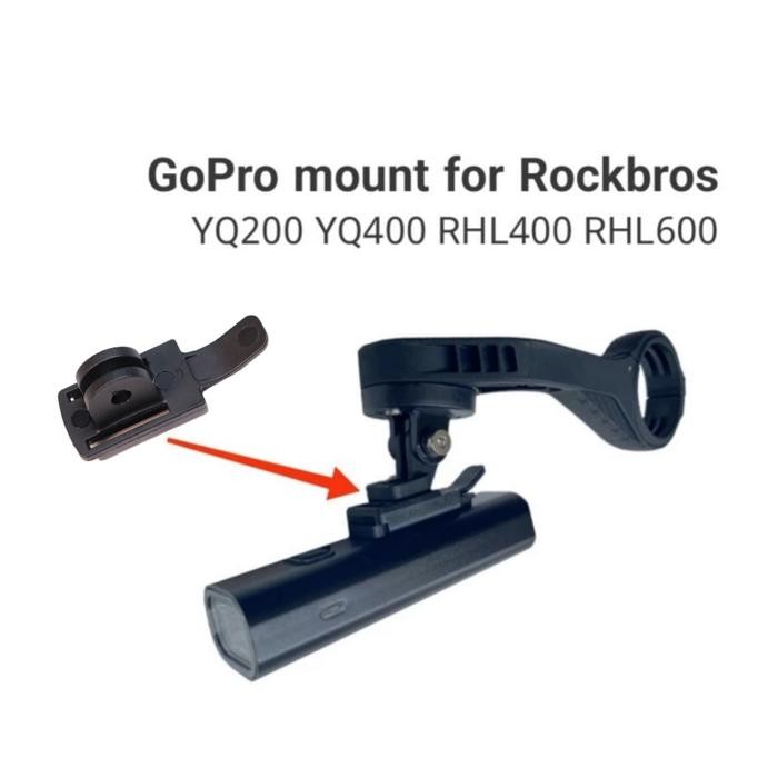 Gopro Mount for Lampu Rockbros YQ200 YQ400 RHL400 RHL600