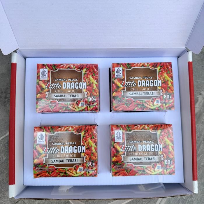 

SIAPKIRIM Little Dragon Chili Gift Bag 4 Box Sambal Terasi READY STOCK