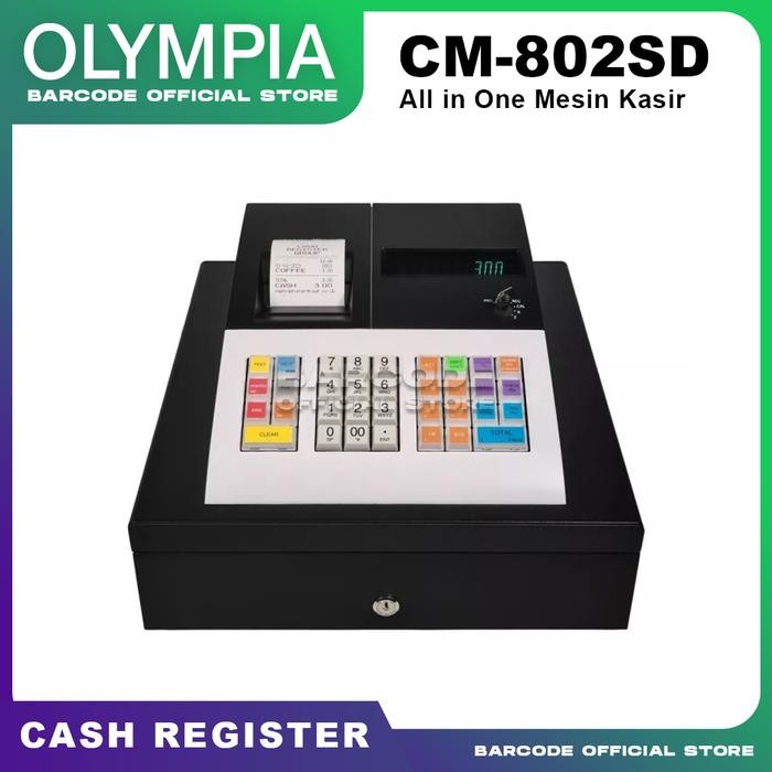

MESIN KASIR OLYMPIA CM-802SD CASH REGISTER DUAL DISPLAY 57MM THERMAL