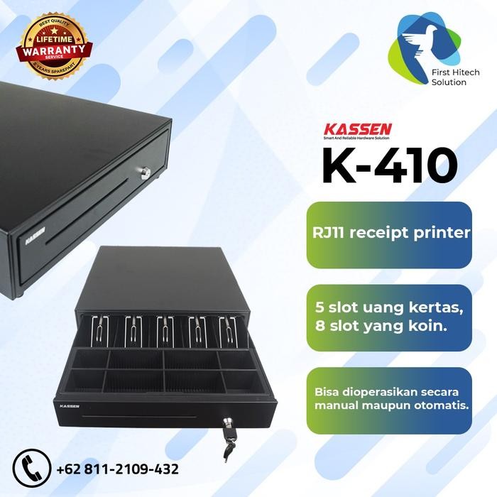 

CASH DRAWER BIG KASSEN K-410 - K410B LACI KASIR RJ11