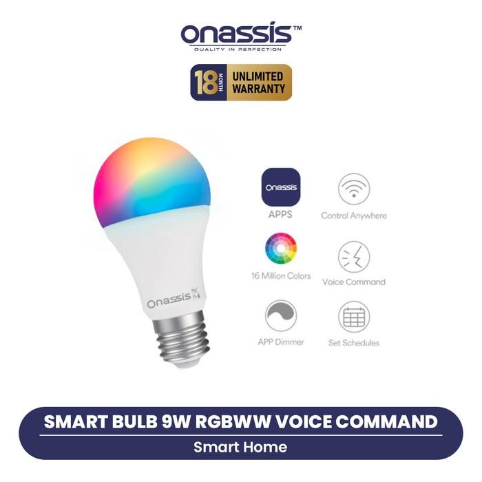 ONASSIS SMART BULB ONASSIS 9W RGBWW VOICE COMMAND