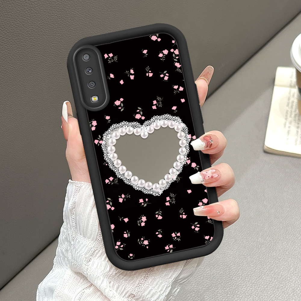 Casing Hp Untuk Compitable With Samsung Galaxy A7 2018 A750 Phone Case Cesing Soft Cover Flower 8906