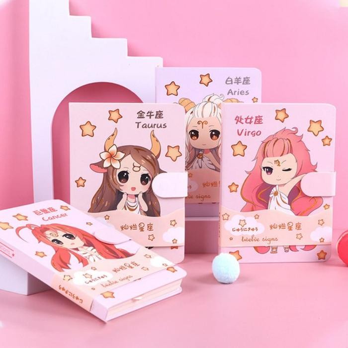 

Buku Diary Notebook Lucu Agenda Import Twelve Zodiac Sign