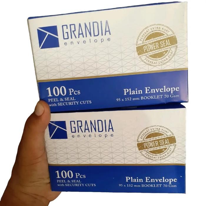 

2 PACK AMPLOP PUTIH GRANDIA AMPLOP KONDANGAN 200 LEMBAR AMPLOP POLOS PUTIH KODE 994