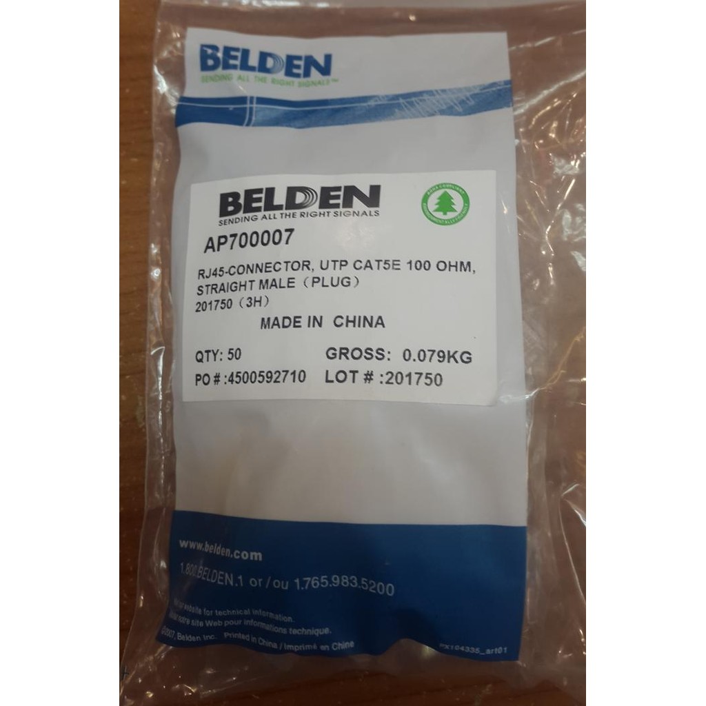 Pilihan- Konektor Rj45 Belden Cat 5E / Rj 45 Belden / Belden Cat5