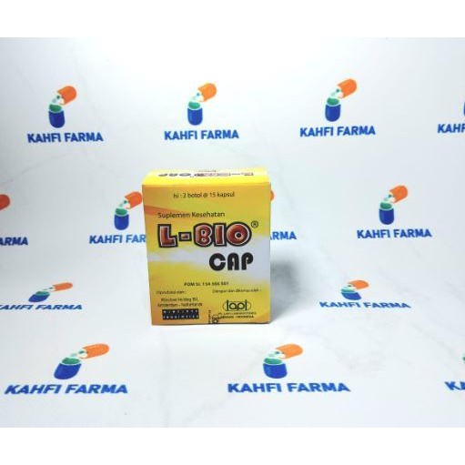L-Bio Cap - L Bio Capsul - Suplemen Pencernaan- 2 Botol isi @15 Kapsul