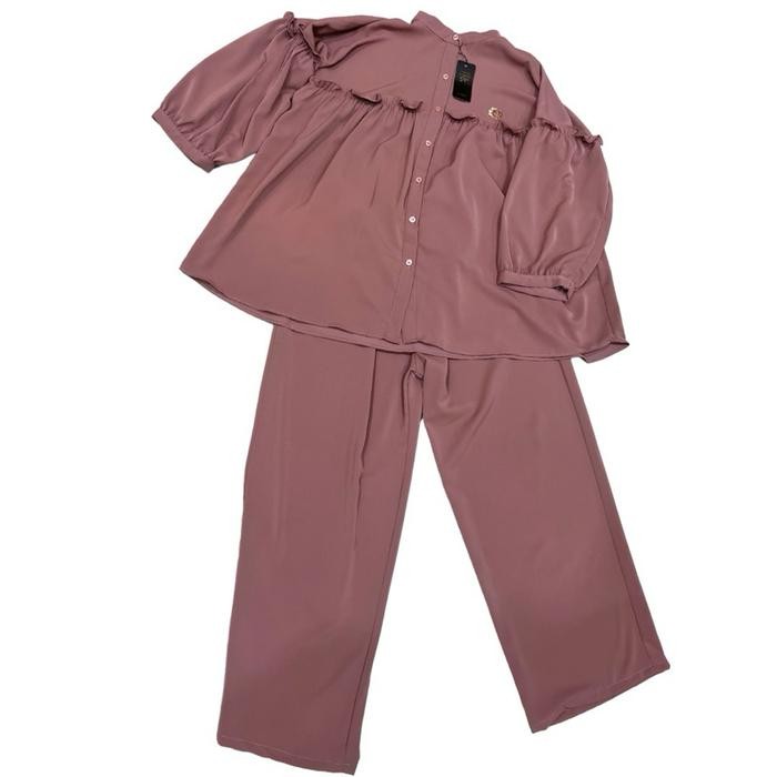 mul By Dolla - Maya Oneset - Baju Oneset Muslim Wanita Polos Elegan Mewah Cantik Adem