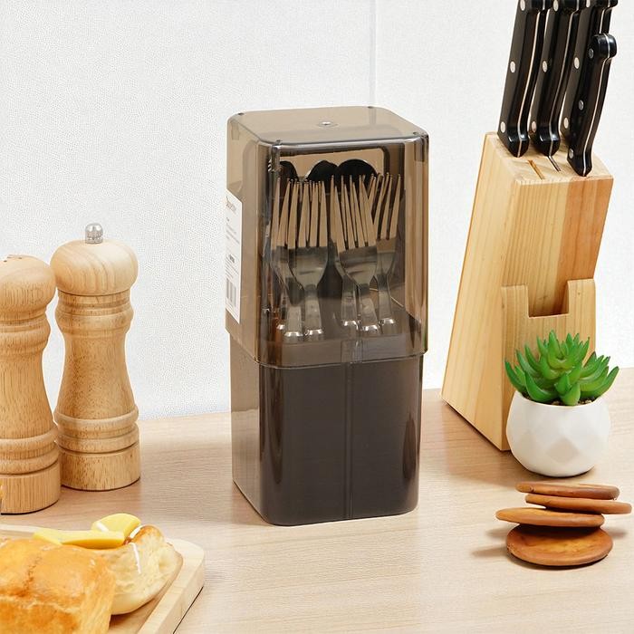 Appetite Set 16 Pcs Hugo Alat Makan - Hitam