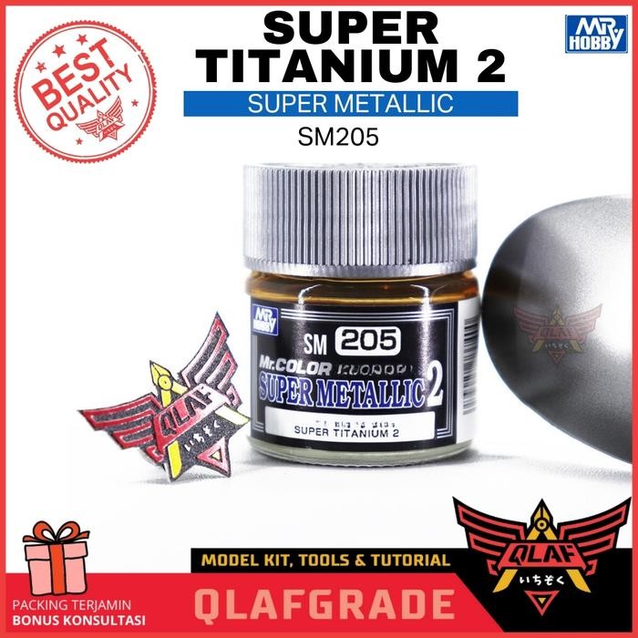 

Mr Color Super Metalic SUPER TITANIUM SM205 cat gundam airbrush