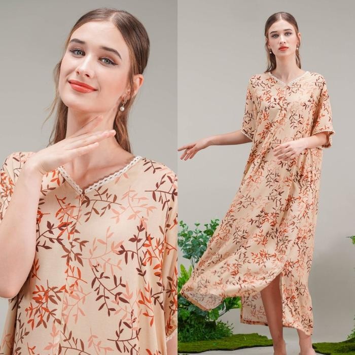 Oriana Homewear Maxi Dress Daster Renda Kaiva Blair Series