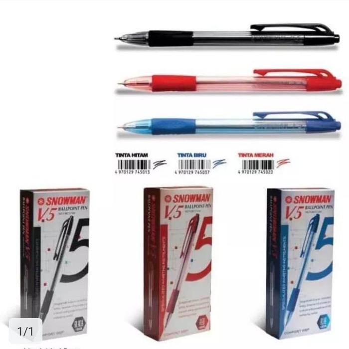 

New Pulpen Snowman V-5 0,7mm (1LUSIN) Stationery