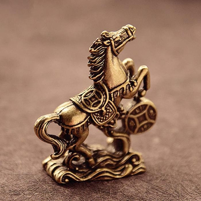 SALE PATUNG KUDA KUNINGAN FENG SHUI HIASAN PATUNG KUDA HOME DECORATION