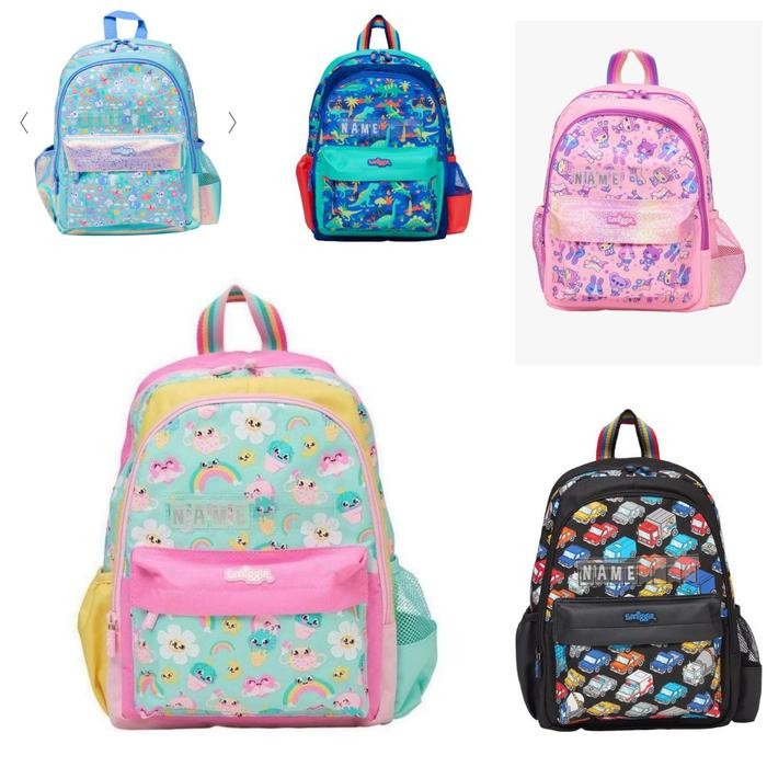 Tas Smiggle Junior Customize Your Name Rabbit,Flower,Truck, Dino/Ori Kode 443