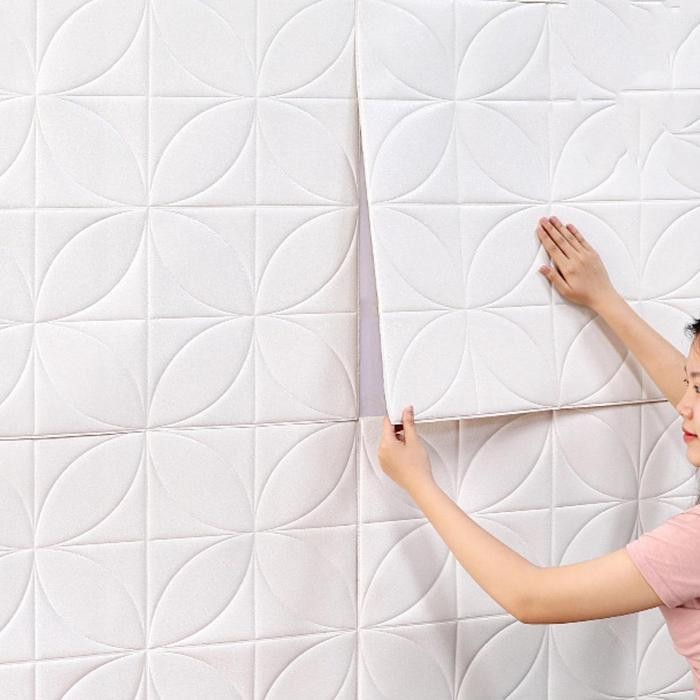 3D Wallpaper Foam/ Dekorasi dinding/Wallpaper Dinding Aesthetic