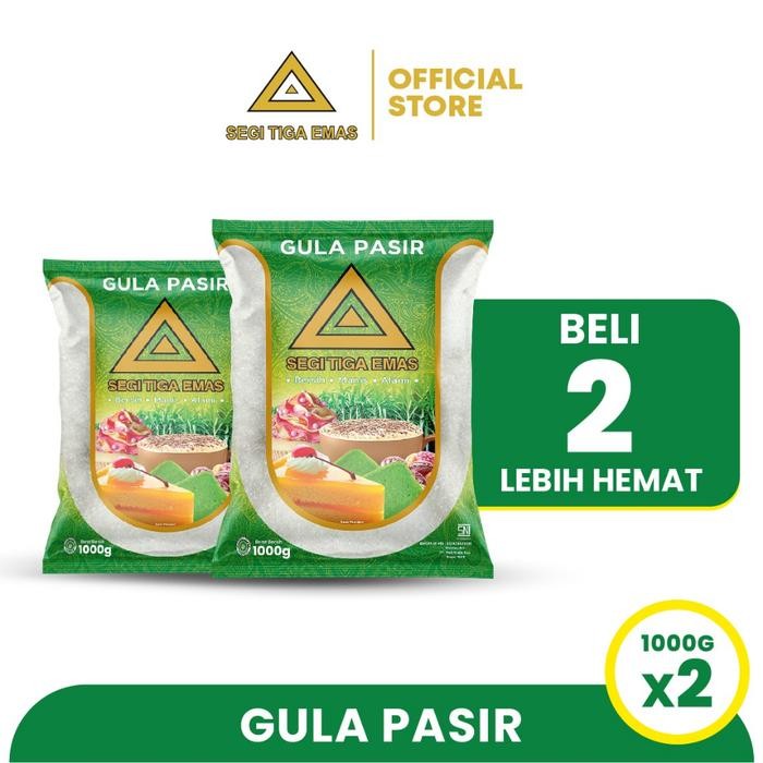 

Pilihan- Gula Pasir Segi Tiga Emas 1 Kg - Twinpack