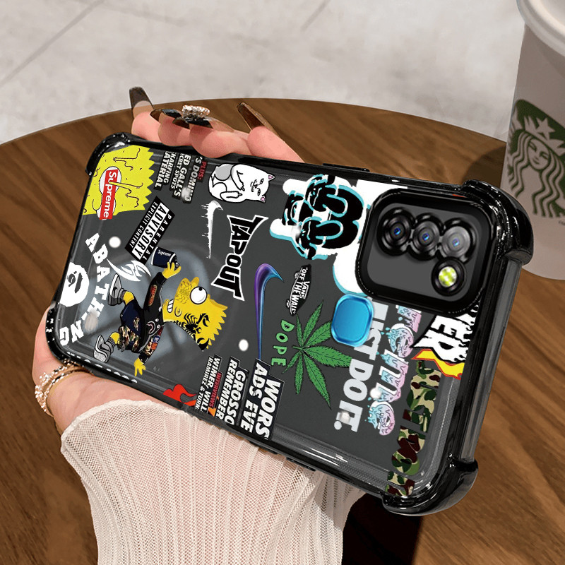 Casing Hp untuk Infinix Smart 5 Smart 6 Ram 3 Case Streetwear Kasing Pencegahan jatuh dari ketinggia
