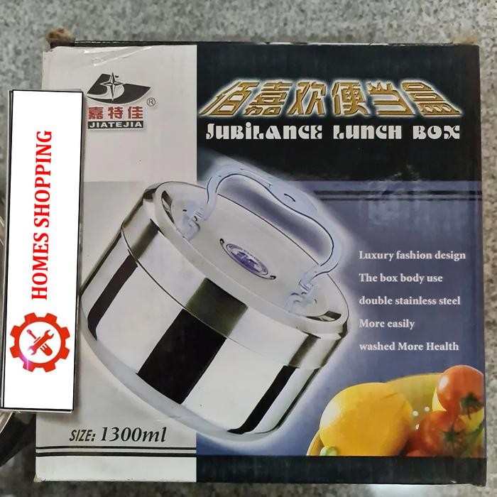 lunch box stainless steel kotak makan termos 1300ml